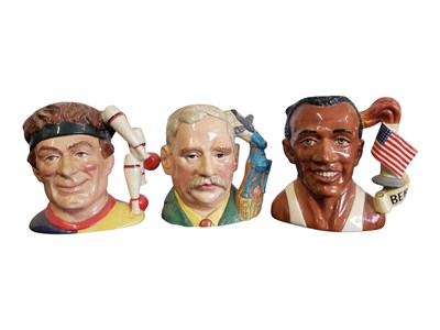 Lot 105 - ROYAL DOULTON - THREE LATE 20TH CENTURY CERAMIC CHARACTER JUGS