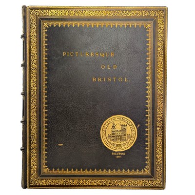 Lot 95 - BIRD, CHARLES - 1885 PICTURESQUE OLD BRISTOL, A SERIES OF 52 ETCHINGS, 2VOLS, ZAEHNSDORF