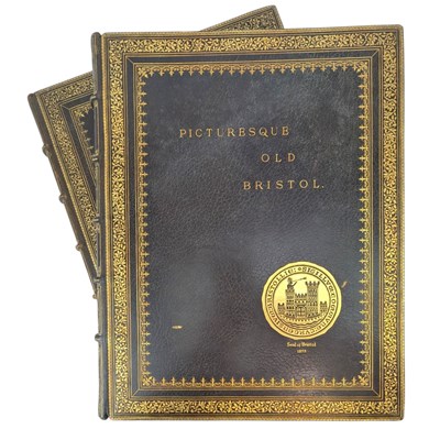 Lot 95 - BIRD, CHARLES - 1885 PICTURESQUE OLD BRISTOL, A SERIES OF 52 ETCHINGS, 2VOLS, ZAEHNSDORF