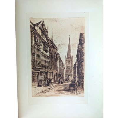Lot 95 - BIRD, CHARLES - 1885 PICTURESQUE OLD BRISTOL, A SERIES OF 52 ETCHINGS, 2VOLS, ZAEHNSDORF