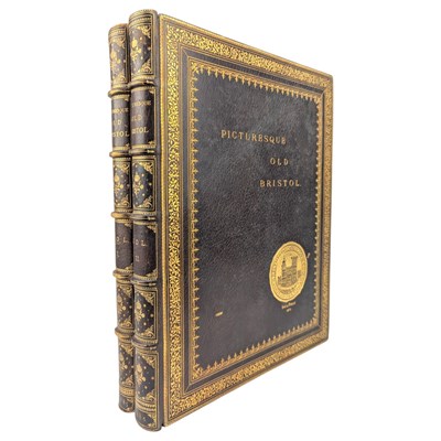 Lot 95 - BIRD, CHARLES - 1885 PICTURESQUE OLD BRISTOL, A SERIES OF 52 ETCHINGS, 2VOLS, ZAEHNSDORF