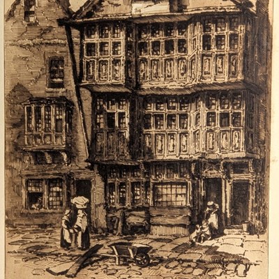 Lot 95 - BIRD, CHARLES - 1885 PICTURESQUE OLD BRISTOL, A SERIES OF 52 ETCHINGS, 2VOLS, ZAEHNSDORF