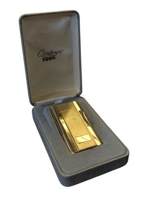 Lot 357 - VINTAGE ZIPPO CONTEMPO GOLD PLATED LIGHTER