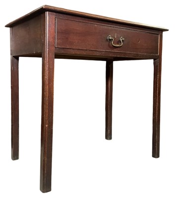 Lot 637 - GEORGE III EARLY 19TH CENTURY MAHOGANY WRITING TABLE DESK