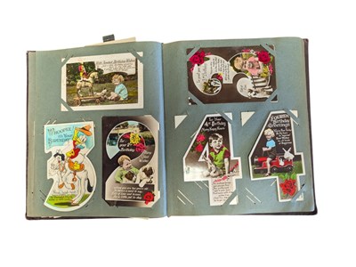 Lot 541 - ALBUM OF 20TH CENTURY GREETINGS & TOPOGRAPHICAL POSTCARDS