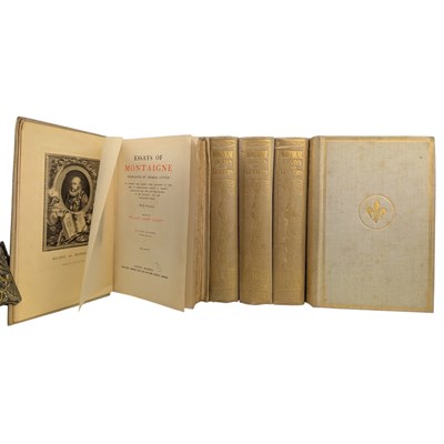 Lot 201 - ESSAYS OF MONTAIGNE - 1923 TRANSLATED BY CHARLES COTTON, IN FIVE VOLS