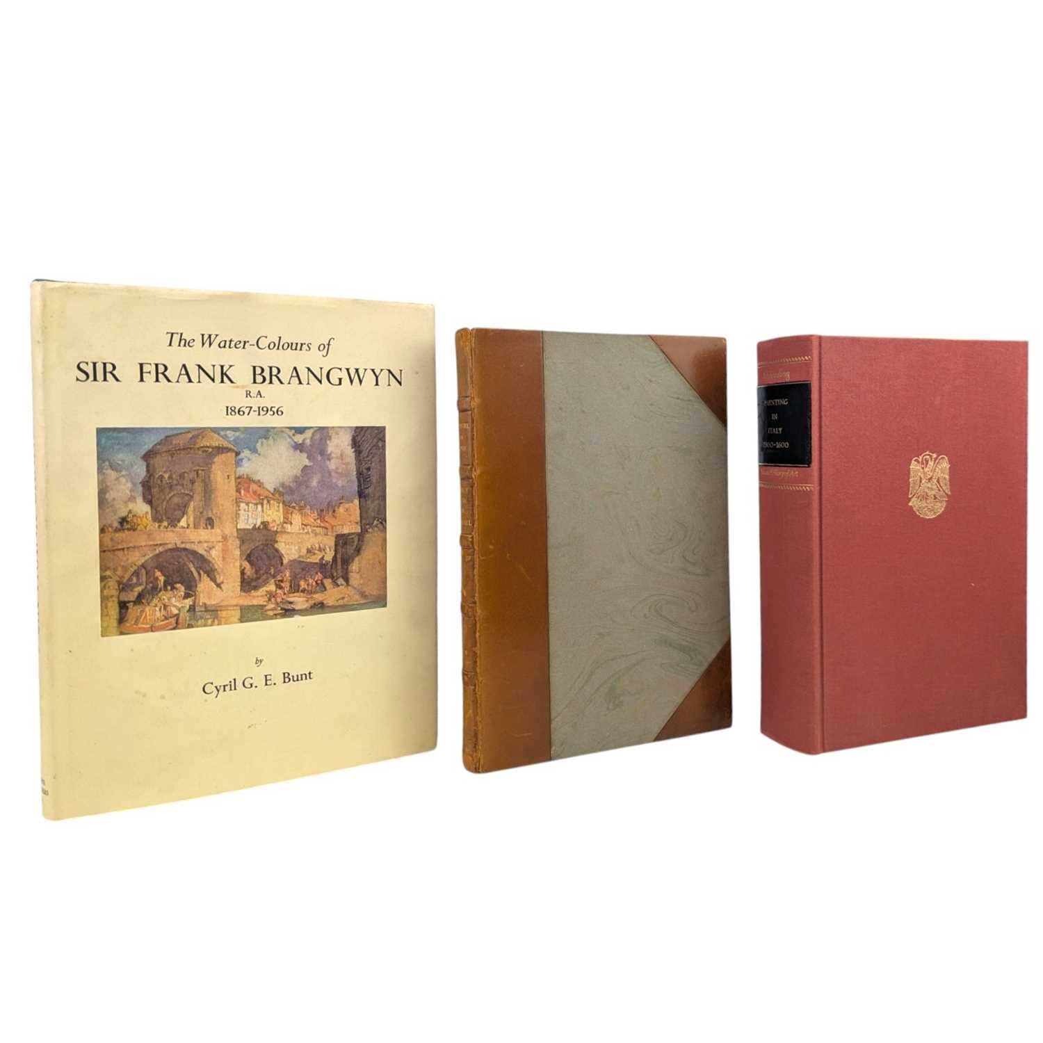 Lot 65 - SELECTION OF ART BOOKS TO INCLUDE - LIMITED EDITION FRANK BRANGWYN AND ITALIAN ART