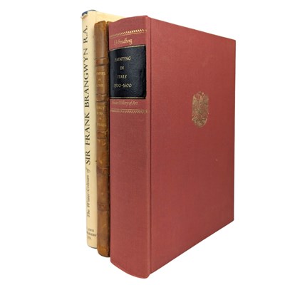 Lot 65 - SELECTION OF ART BOOKS TO INCLUDE - LIMITED EDITION FRANK BRANGWYN AND ITALIAN ART