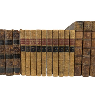 Lot 45 - A VARIED SELECTION OF LEATHER FINE BINDINGS TO INCLUDE SHAKESPEARE, PENNANT'S ZOOLOGY, ETC