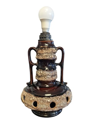 Lot 142 - MID CENTURY VINTAGE WEST GERMAN FAT LAVA TABLE LAMP BASE