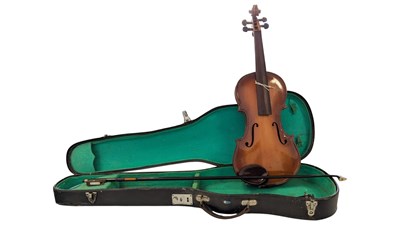 Lot 33 - 19TH CENTURY VICTORIAN VIOLIN MUSICAL INSTRUMENT
