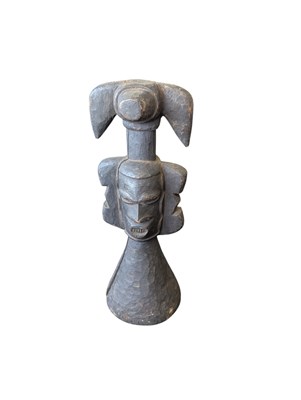 Lot 409 - 19TH CENTURY AFRICAN TRIBAL WOODEN CARVED SCULPTURE