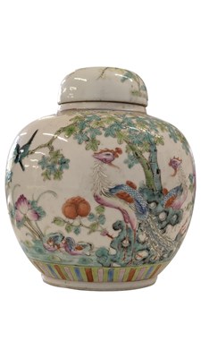 Lot 151 - 19TH CENTURY QING KANGXI FOUR CHARACTER MARK GINGER JAR