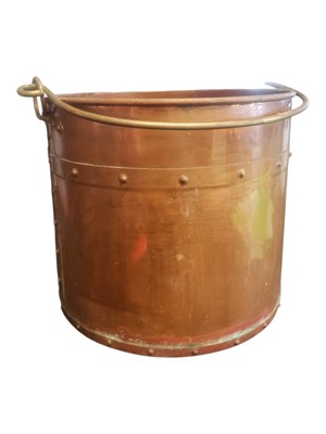 Lot 412 - 19TH CENTURY ARTS & ARTS COPPER COAL BIN
