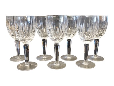 Lot 149 - SEVEN WATERFORD NOCTURNE WINE GLASSES