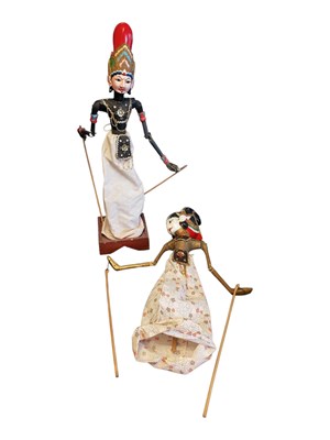 Lot 462 - PAIR 20TH CENTURY BALINESE STRING PUPPETS