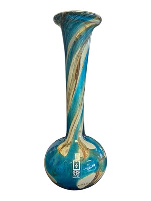 Lot 158 - MDINA - VINTAGE LATE 20TH CENTURY STUDIO ART GLASS VASE
