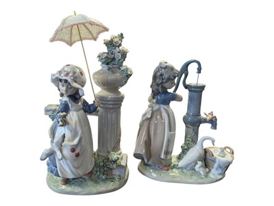 Lot 161 - LLADRO - VINTAGE FOUR SEASONS PORCELAIN FIGURES