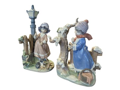 Lot 161 - LLADRO - VINTAGE FOUR SEASONS PORCELAIN FIGURES