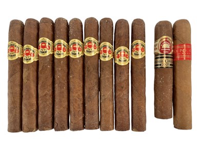 Lot 177 - ELEVEN ASSORTED HAVAN CUBAN VINTAGE CIGARS, TO INCLUDE DIPLOMATICOS, UPMANN & MORE