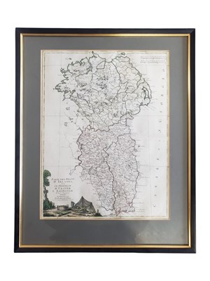 Lot 532 - 18TH CENTURY 1778 COPPERPLATE ENGRAVED MAP OF THE KINGDOM OF IRELAND