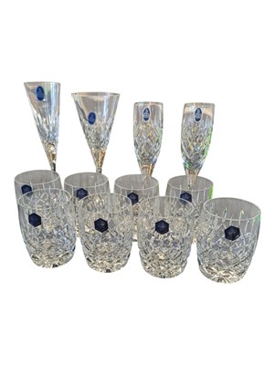 Lot 198 - COLLECTION OF VINTAGE ROYAL DOULTON & STUART CRYSTAL GLASSES