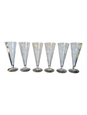 Lot 163 - JASPER CONRAN - WATERFORD CRYSTAL - SIX VINTAGE BOXED LONG DRINK GLASSES