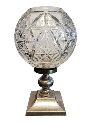Lot 165 - WATERFORD CRYSTAL - 2000 MILLENNIUM STAR OF HOPE HURRICANE CANDLE HOLDER LAMP