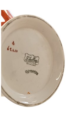 Lot 206 - SHELLEY, ENGLISH - ART DECO PERIOD PORCELAIN CHINA TEA SERVICE