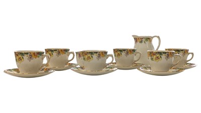 Lot 202 - ROYAL DOULTON - NASURTIUM ART DECO PART TEA SERVICE