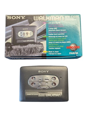 Lot 4 - SONY - VINTAGE WM-EX550 WALKMAN PORTABLE CASSETTE PLAYER