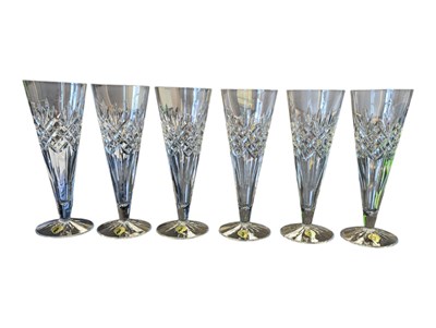 Lot 200 - WATERFORD CRYSTAL - SET OF SIX CONTEMPORARY CUT CRYSTAL GLASSES