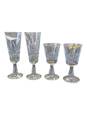 Lot 201 - WATERFORD CRYSTAL - FOUR VINTAGE CRYSTAL DRINKS GLASSES
