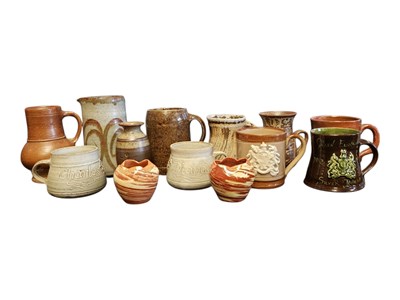 Lot 231 - COLLECTION OF 20TH CENTURY STUDIO POTTERY MUGS & CUPS