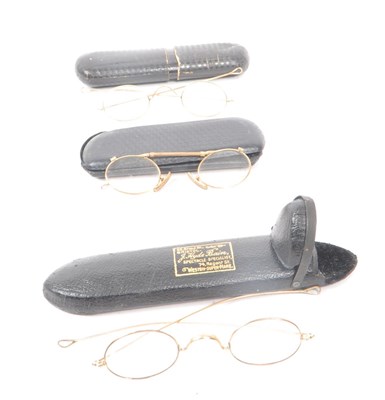 Lot 236 - THREE EARLY 20TH CENTURY EYE GLASSES