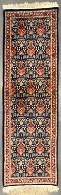 Lot 507 - PERSIAN KASHAN PICTORIAL 100% WOOL RUNNER RUG