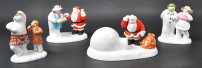 Lot 34 - COALPORT - FOUR BONE CHINA 'THE SNOWMAN' FIGURINES