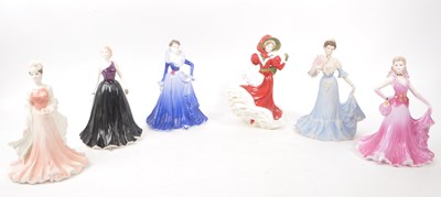 Lot 38 - COALPORT - COLLECTION OF LATE 20TH CENTURY PORCELAIN LADY FIGURINES
