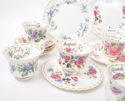Lot 44 - ROYAL ALBERT - COLLECTION OF VINTAGE 1950S CHINA TEA SERVICE PIECES