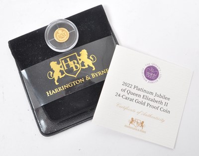 Lot 527 - HARRINGTON & BYRNE - 2022 PLATINUM JUBILEE 24 CARAT GOLD COIN