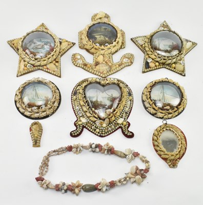 Lot 16 - COLLECTION OF EARLY 20TH CENTURY EDWARDIAN SEASHELL DIORAMAS