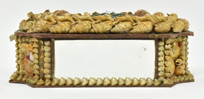 Lot 90 - 19TH CENTURY HIGH VICTORIAN SEASHELL COVERED WOODEN BOX
