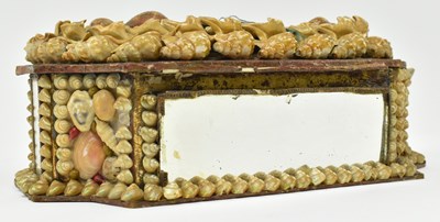 Lot 90 - 19TH CENTURY HIGH VICTORIAN SEASHELL COVERED WOODEN BOX