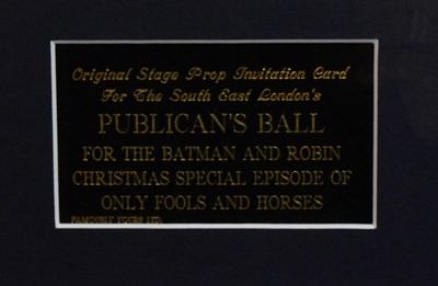 Lot 175 - ONLY FOOLS & HORSES - HEROES & VILLAINS - ORIGINAL PROP TICKET