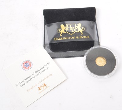 Lot 523 - HARRINGTON & BYRNE - 2023 KING CHARLES QUARTER SOVEREIGN