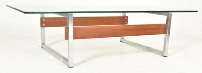 Lot 328 - MERROW MANNER - 1970S TEAK AND METAL COFFEE TABLE