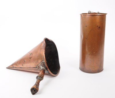 Lot 347 - VICTORIAN 19TH CENTURY COPPER CIDER SET