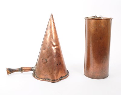 Lot 347 - VICTORIAN 19TH CENTURY COPPER CIDER SET
