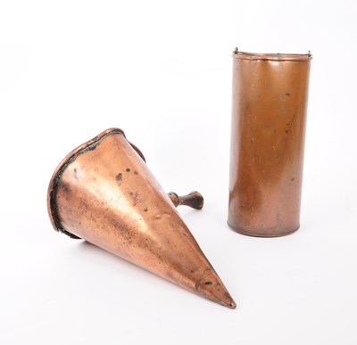 Lot 347 - VICTORIAN 19TH CENTURY COPPER CIDER SET