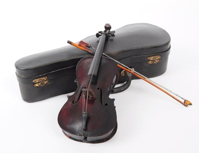 Lot 381 - EARLY 20TH CENTURY APPRENTICE VIOLIN
